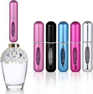 MDDRUIQI Perfume Travel Refillable-Travel Accessories-Perfume Atomizer Bottle Portable,Stocking Stuffers for Women Outdoor and Traveling 5ML (Travel Essentials,5 pack)