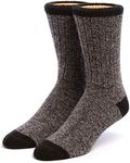 WARRIOR ALPACA SOCKS - Unisex Base Camp Alpaca Wool Hiking Socks for Men & Women - Black/Cinder X-Large