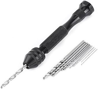 Hand Drill Bits Set, hand drill tamiya hand drill Mini Pin Vise Hand Drill Twist Drill Bits Set High Speed Steel Micro Drill Bits