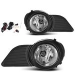 AUTOSAVER88 Factory Style Fog Lights For Toyota Sienna 2011 2012 2013 2014 2015 2016 (Real Glass Lens with Bulbs & Wiring Harness)