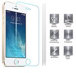 teKKno® [PACK OF 3] TEMPERED GLASS LCD Screen Protector Guard for Apple iPhone 5 / iPhone 5S, SE & 5C