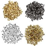 Crimping Beads for Jewelry Making, 2x2 mm Crimp Tube Spacers 1000 Pack