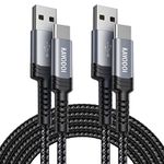 USB C Cable, [2Pack/1M+2M] USB Type C Fast Charging Cable - Nylon Braided USB C Charger Cable for Galaxy S21 S21+ S20 S10 S9 S8+ S8, A41 A52 A52s 5G, Sony XZ, HTC 10, OnePlus 5T, Huawei P10 P9 Plus.