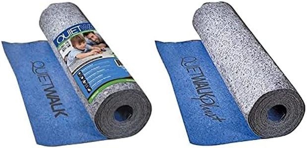 QuietWalk Laminate and Engineered Wood Flooring Underlayment Bundle with Vapor Barrier (360 sq ft + 100 sq ft) | Sound Reduction | Moisture Protection