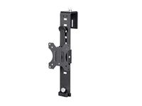 Monoprice Cubicle Flat Panel Monitor Mount - Black | Ultra-Thin, Adjustable Height, Durable - Workstream Collection