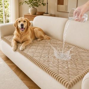 NILUOH Couch Cover for Dogs, Water Resistant Non Slip Sofa Protector