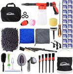 MorTime 54Pcs Car Wash Kit with Foa