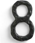 NACH Rustic Cast Iron Black House Numbers for Outside, Rust Resistant Metal House Numbers, Home Address Numbers for Outside, Metal Mailbox Numbers for Outside, 5.5 inch Numbers, 8, JS-RUSTICNUMBER-8