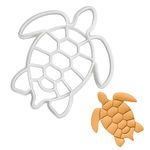 BAKERLOGY Sea Turtle Cookie Cutter - Detailed Biscuit Cutter Design for Baking and Crafts, Ideal on Fondant, Dough, Clay