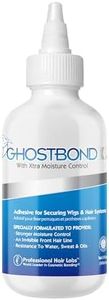 GHOSTBOND XL Hair Replacement Adhesive 5oz- Invisible Wig Bonding Glue: Water & Oil-Resistant, Non-Toxic, Light Hold for Secure and Natural-Looking Poly and Lace Hairpiece, Wigs & Toupee Systems