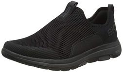 Skechers Mens GO Walk 5 - DOWNDRAFT Black/Charcoal Walking Shoes -9 UK (10 US) (216015)