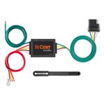 CURT Manufacturing 56130 Non-Powered 3-to-2-Wire Splice-in Trailer Tail Light Converter with 4-Pin Wiring Harness