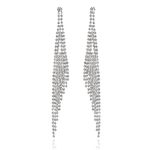 Yellow Chimes Crystal Earrings for Women A5 High Grade Crystal Glamouring Chandelier Long Crystal Danglers Earrings for Women and Girls