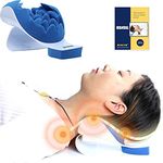 REARAND® Neck and Shoulder Relaxer Neck Pain Relief and Support Shoulder Relaxer Massage Traction Pillow Chiropractic Pillow for Pain Relief Management and Cervical Spine Alignment neck support