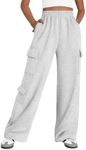 AUTOMET Womens Cargo Sweatpants Wid