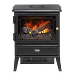 Dimplex Gosford Optimyst Electric Stove, Black Free Standing Electric Fireplace with 3D Water Vapour Flame Technology, 2kW Adjustable Fan Heater, Thermostat, Artificial Logs and Remote Control
