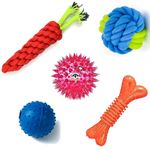 BLACKDOG Toys for Dogs + chew Toys + Puppies Toys + Dog Toys + pet Toys + for Small Dogs Accessories, Dog teether Pack of 5 Dog Toys