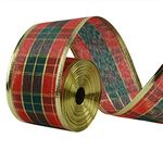 33Ft/10Meters Scottish Plaid Christmas Ribbon Wreath Present Wedding Arts Crafts Gift Wrapping