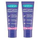 Lansinoh HPA Lanolin Nipple Cream | Sore Nipples Cracked Skin Breast Feeding 100% Natural | Tasteless & Odourless BPA BPS-free Breastfeeding | Safe for Baby and Mom | Hospital Bag Essentials (80ml)