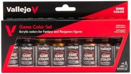 Vallejo Game Metallic Color Set, 17 ml (Pack of 8)