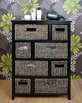Tetbury Large Chest of Drawers with Blackwash Baskets, FULLY ASSEMBLED hallway, bathroom storage