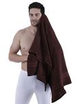 Dollar Bath Towel Cotton Soft, Large Size, 100% Cotton Towel - Highly Absorbent Size (75 X 150 Cm) for Men's and Women's 1 Piece Bath Towel (Brown)