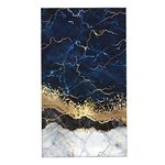 Hand Towel Navy Blue Marble Gold Abstract Face Washcloths Fingertip Bath Towels 27.5 x 15.7 Inch Microfiber Quick Dry Soft Absorbent Luxury Kitchen Dish Cloth Bathroom Beach Gym Hotel Salon Spa Sport