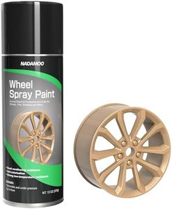 NADAMOO Aluminum Wheel Spray Paint, Semi-gloss Aerosol Car Rim Paint for Recolor and Protection of Metal Surface, Copper Gold, 1 Can