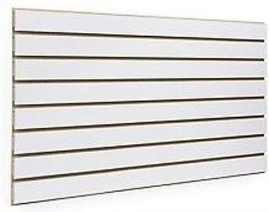 White Slatwall Panels 24"H x 48"L (Set of 2 Panels)