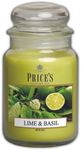 Price's - Lime & Basil Large Jar Candle - Sweet, Delicious, Quality Fragrance - Long Lasting Scent - Up to 150 Hour Burn Time