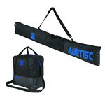 AUMTISC Ski Bag and Boot Bag Combo for 1 Pair of Ski Boots Adjustable Length Ski Bag (Blue)