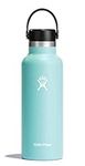 HYDRO FLASK - Water Bottle 532 ml (18 oz) - Vacuum Insulated Stainless Steel Water Bottle with Leak Proof Flex Cap and Powder Coat - BPA-Free - Standard Mouth - Dew