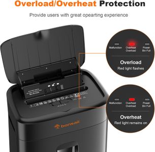Bonsaii Micro Cut Shredder – 100-Sheet High Security Paper Shredder