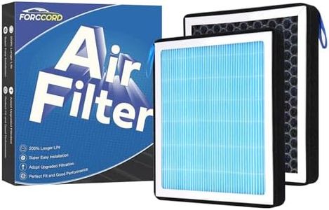 Forccord 2-Pack HEPA Cabin Air Filter Fits for Toyota Camry/Corolla/4Runner Sienna Tundra RAV4 Lexus RX350 Activated Carbon Cabin Filter Replacement CF10285 Car Accessories