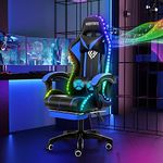 HOFFREE RGB Gaming Chair with Speak