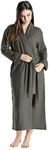 Cashmere Boutique 100% Pure Cashmere Robes For Women – Long, Lightweight, Soft Plush, Winter Warm, and Cozy Women Bathrobe