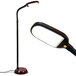 Havana Brown : Brightech - Litespan and Crafting LED Reading Floor Lamp - Dimmable Full Spectrum LED Light - Fully Adjustable Neck - 12 Watts - Havana Brown