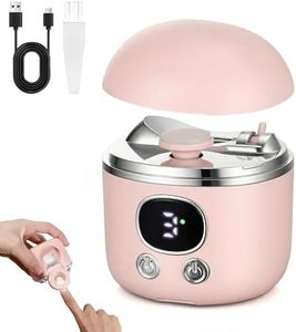 2026 New Electric Nail Clippers 2.0, Automatic Nail Trimmer with 2.5X Magnifying Glass for Seniors Adults, Strong Power Electric Nail File with LED Light and Storage Compartment (Pink)