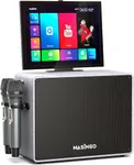 MASINGO Professional Karaoke Machine with Lyrics Display Screen for Adults, 2 Wireless Microphones, Bluetooth Portable PA Speaker System with Upgraded Built in 15" Tablet & WiFi - Gray (2.0)