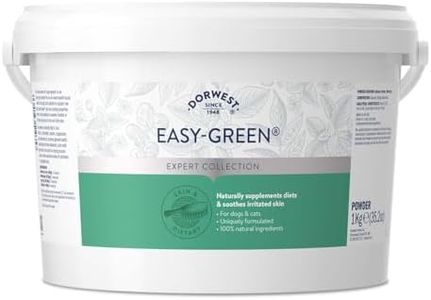 Dorwest Herbs Easy-Green Powder 1kg, Super Green Raw Diet Supplement for Dogs, Itch Relief for Dogs and Cats – Natural Supplement for Cats and Dogs with Allergies, (14DOR028)