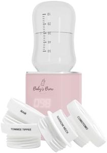 The Baby’s Brew 3.0 Portable Bottle Warmer Adapter Set in Pink, Breastmilk, Formula & Water Warmer, Smart Sensor Technology, Leak-Proof, Travel-Friendly, BPA-Free, | Single Warmer with 4 Adapters