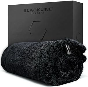 Blackline Microfiber Car Drying Towel 24"x36", 1300GSM Twisted Loop