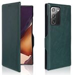 PULOKA Samsung Galaxy Note 20 Pu Leather Flip Back Cover Leather Wallet Case with Card Slot & Kickstand Function – Green