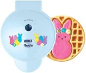 PEEPS® x Dash Waffle Maker - Bunny Waffle Maker for Easter Breakfast - Easy Release, One Touch Cooking & Compact Storage Design - Ceramic Coating - 8-Inch