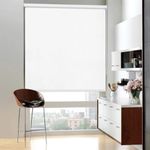 Colornest 100% Blackout Roller Blinds for Windows 32 Inch W X 84 Inch L Roll-Up Shades Sun UV Protection for Home & Office, White| Customised Size | Heavy Duty in 38 MM Pole