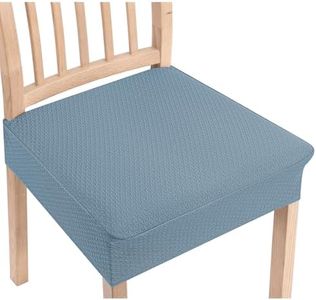 Smiry Stretch Jacquard Seat Covers for Dining Room Chairs Set of 8