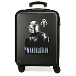 Star Wars The Mandalorian Luggage- Carry-On Luggage, 38x55x20 cms, Black