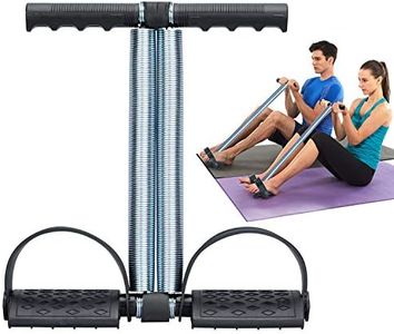 COVVY Elastic Sit Up Equipment, Pull Rope Dual Spring Tension Foot Pedal Sit Up Equipment for Abdominal, Leg Exerciser Tummy Trimmer Sport Fitness Slimming Training Bodybuilding at Home Gym