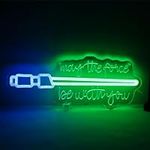 Lightsaber Neon Sign May The Force 