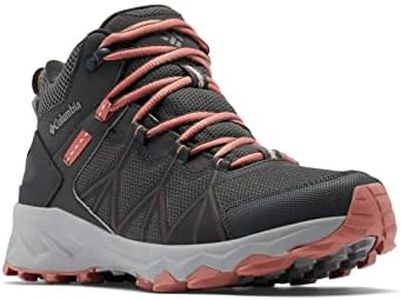 Columbia Women's Peakfreak Ii Mid Outdry Hiking Boots, Dark Grey Dark Coral, 6 US